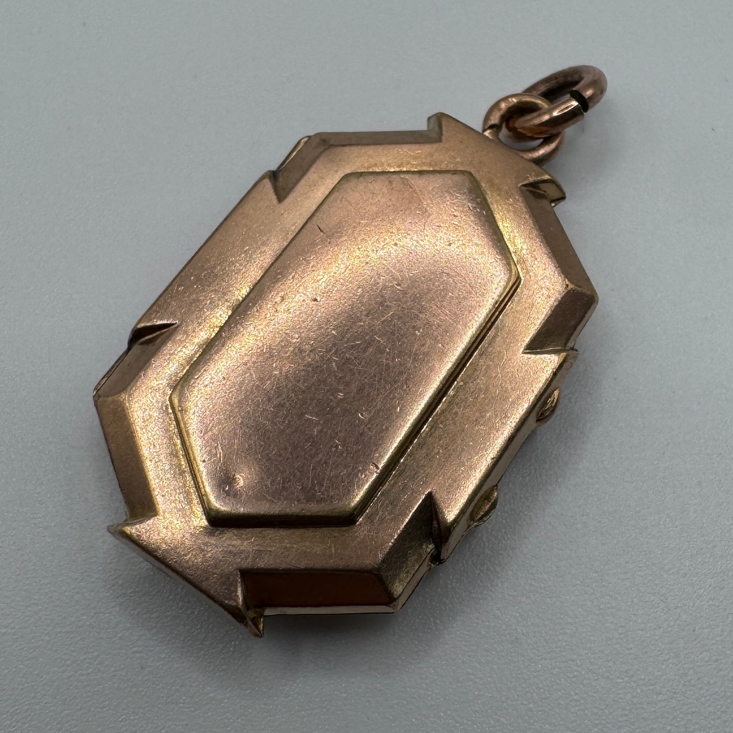 Pendentif ancien porte photo ou relique - plaqué or