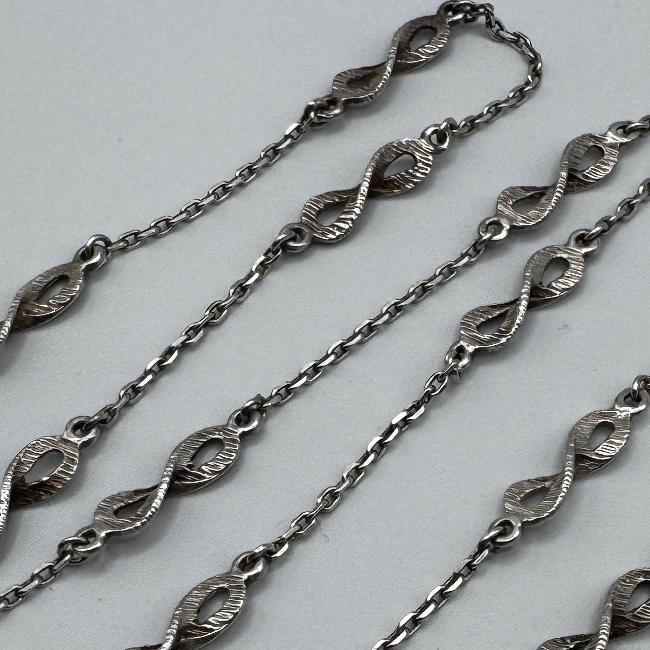 Superbe Sautoir ancien - Argent massif