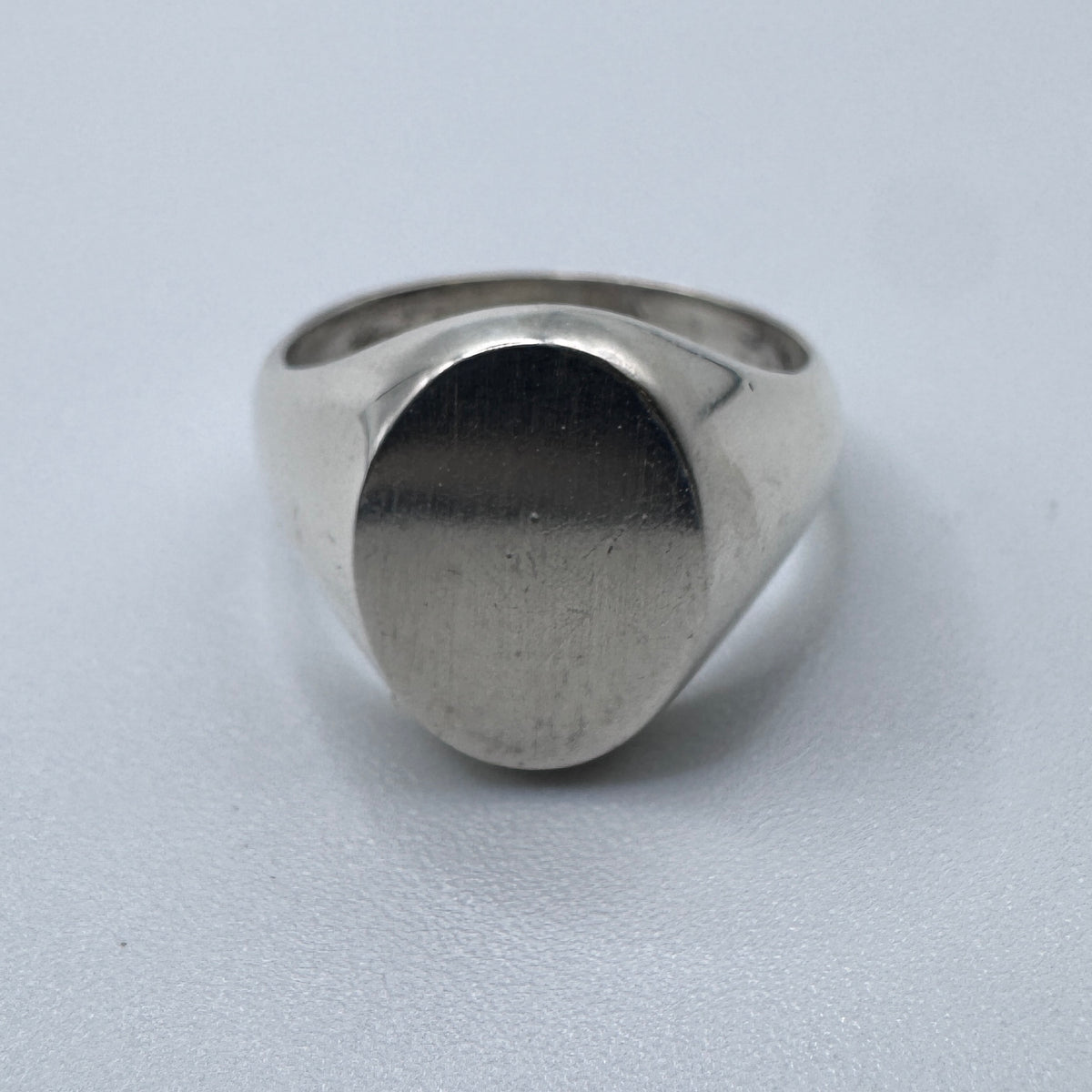Jolie chevalière ancienne en argent à graver