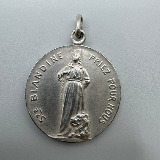 médaille religieuse ancienne « Sainte Blandine »