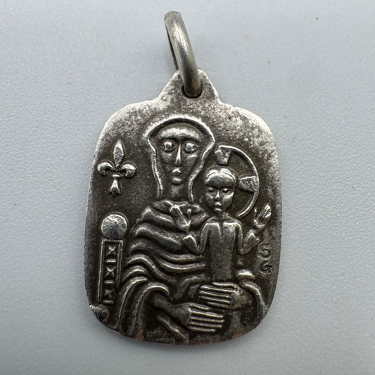 Superbe Médaille religieuse en argent - « Saint Antoine  »