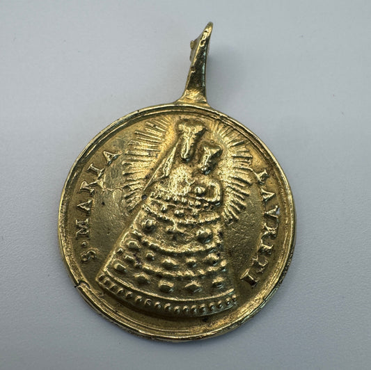 Médaille religieuse ancienne 18e - Sainte Maria Lavret