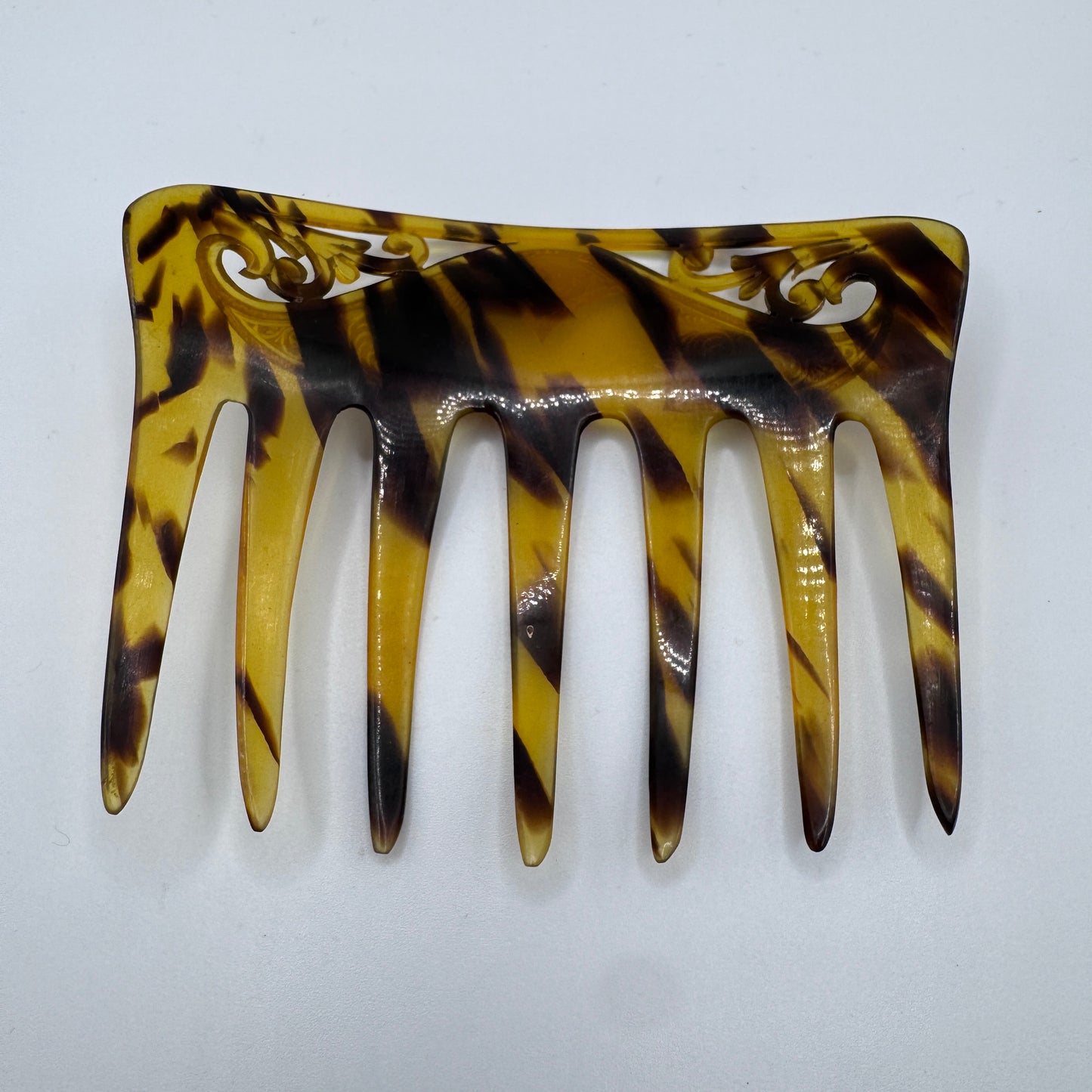 Peigne à cheveux art deco - celluloïd