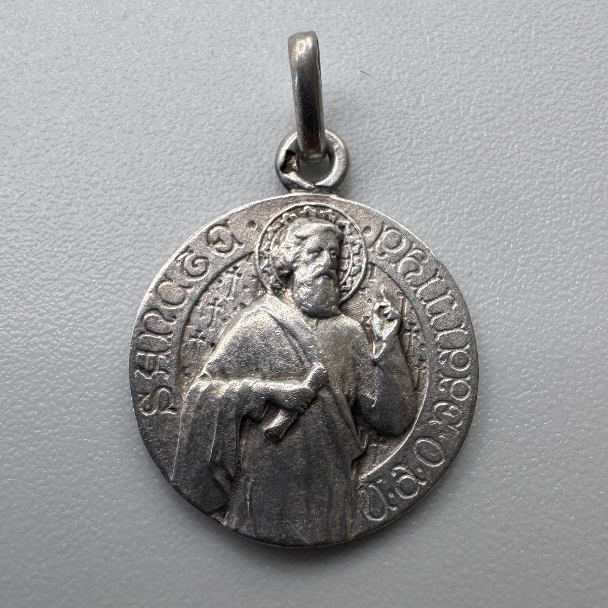 Medaille religieuse ancienne « Saint Philippe » - argent