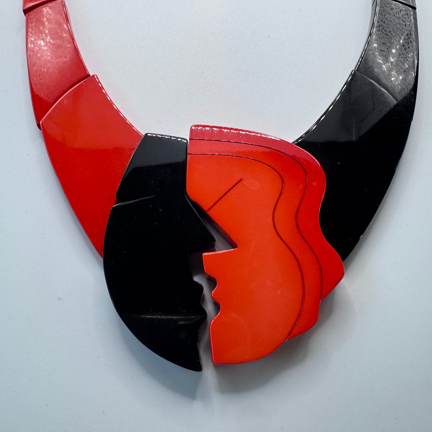 Superbe Collier vintage en Galalithe - créateur ISADORA Paris