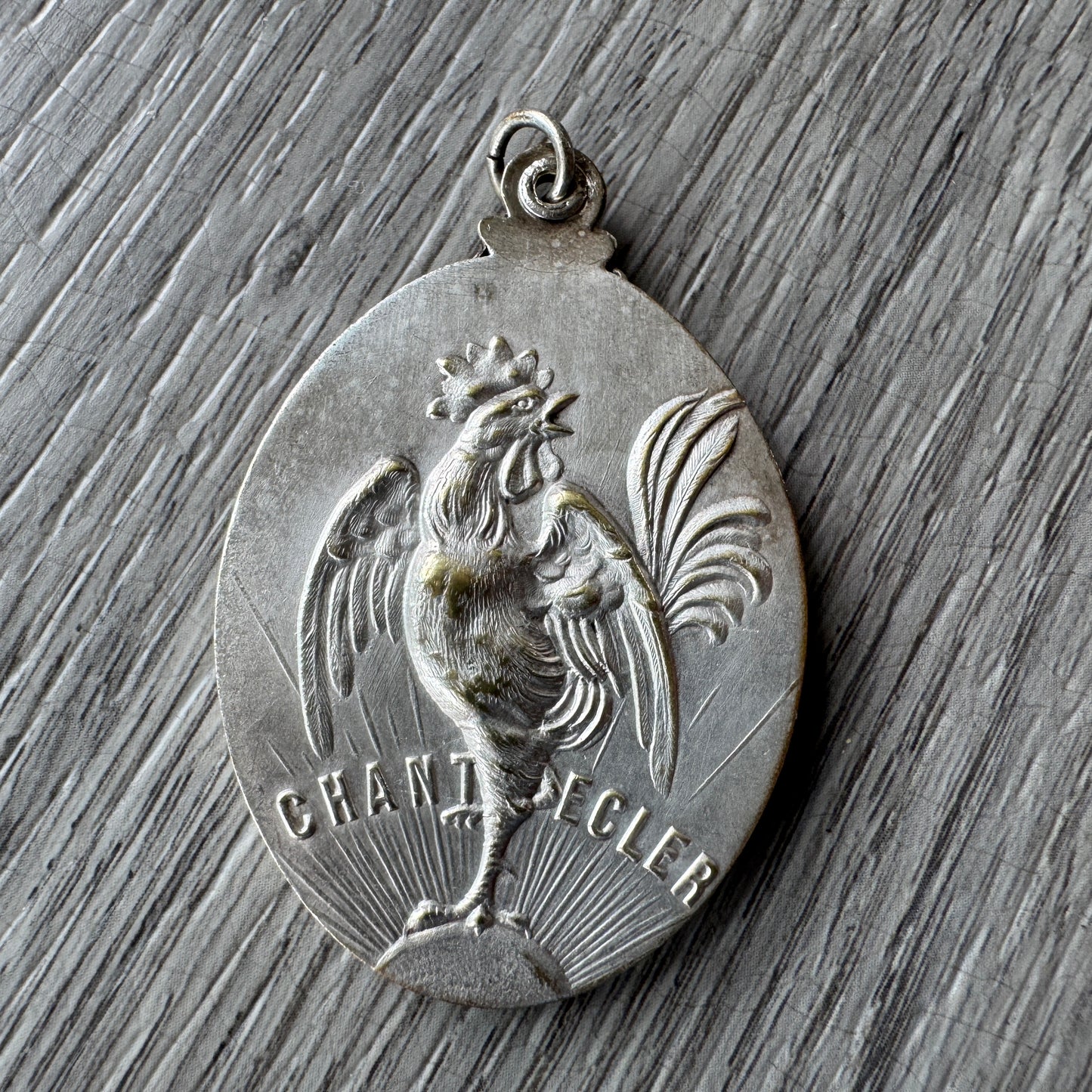 Miroir de poche ancien vers 1900 - CHANTECLER