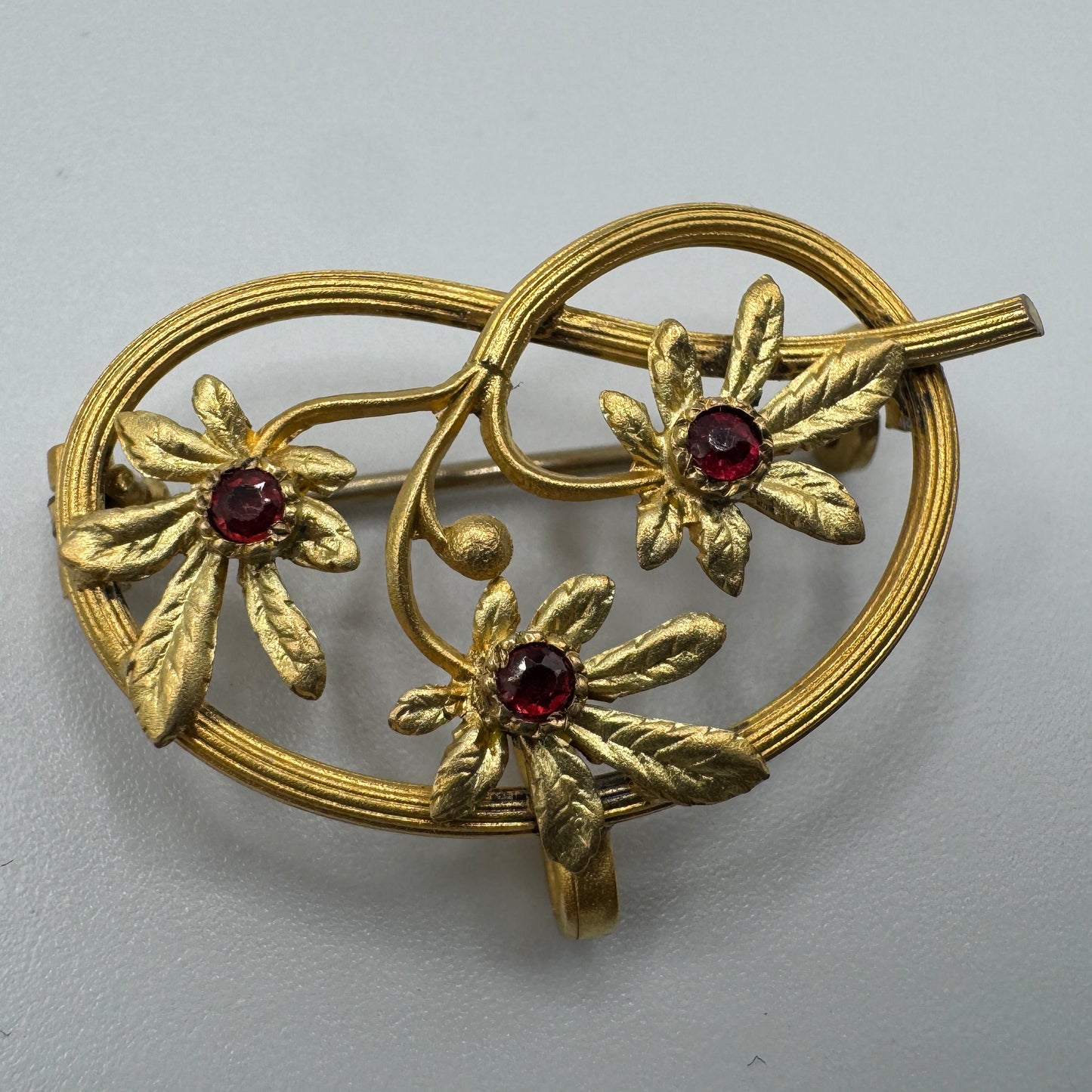 Broche ancienne vers 1900 - plaqué or