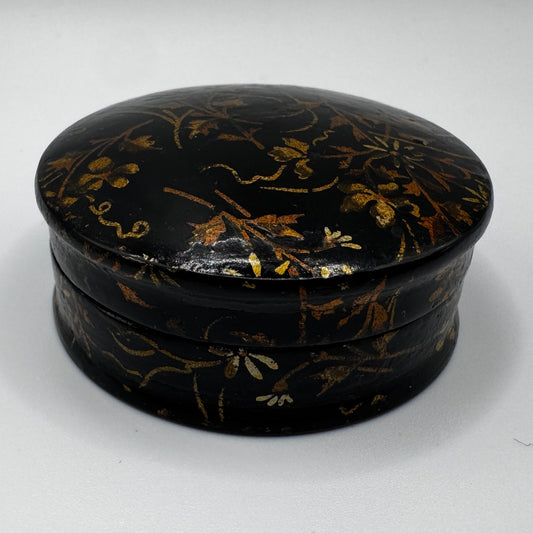 Petite Boîte Napoléon III en carton bouilli laqué