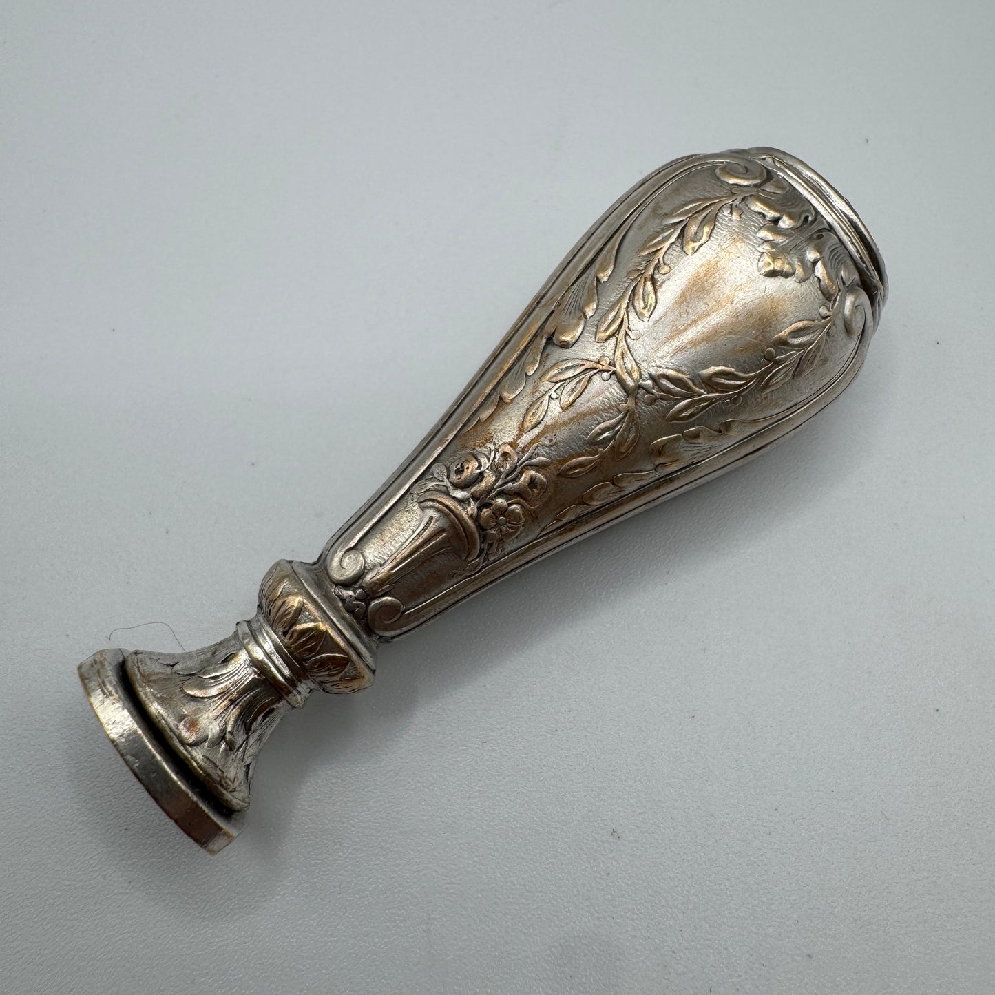 Cachet Sceau ancien monogrammé - métal argenté