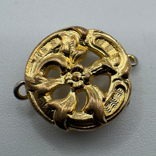 Passant de sautoir Art Nouveau - métal doré