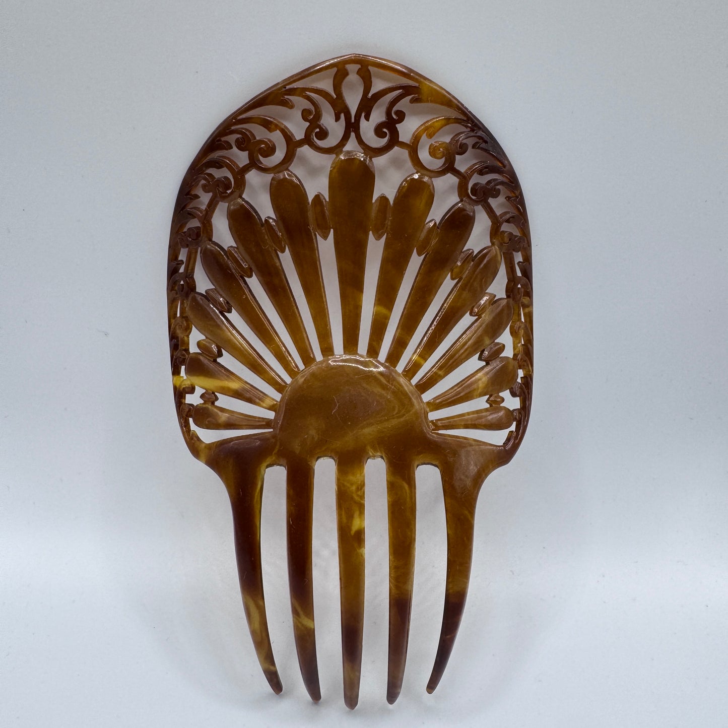 Peigne à cheveux art deco - celluloïd