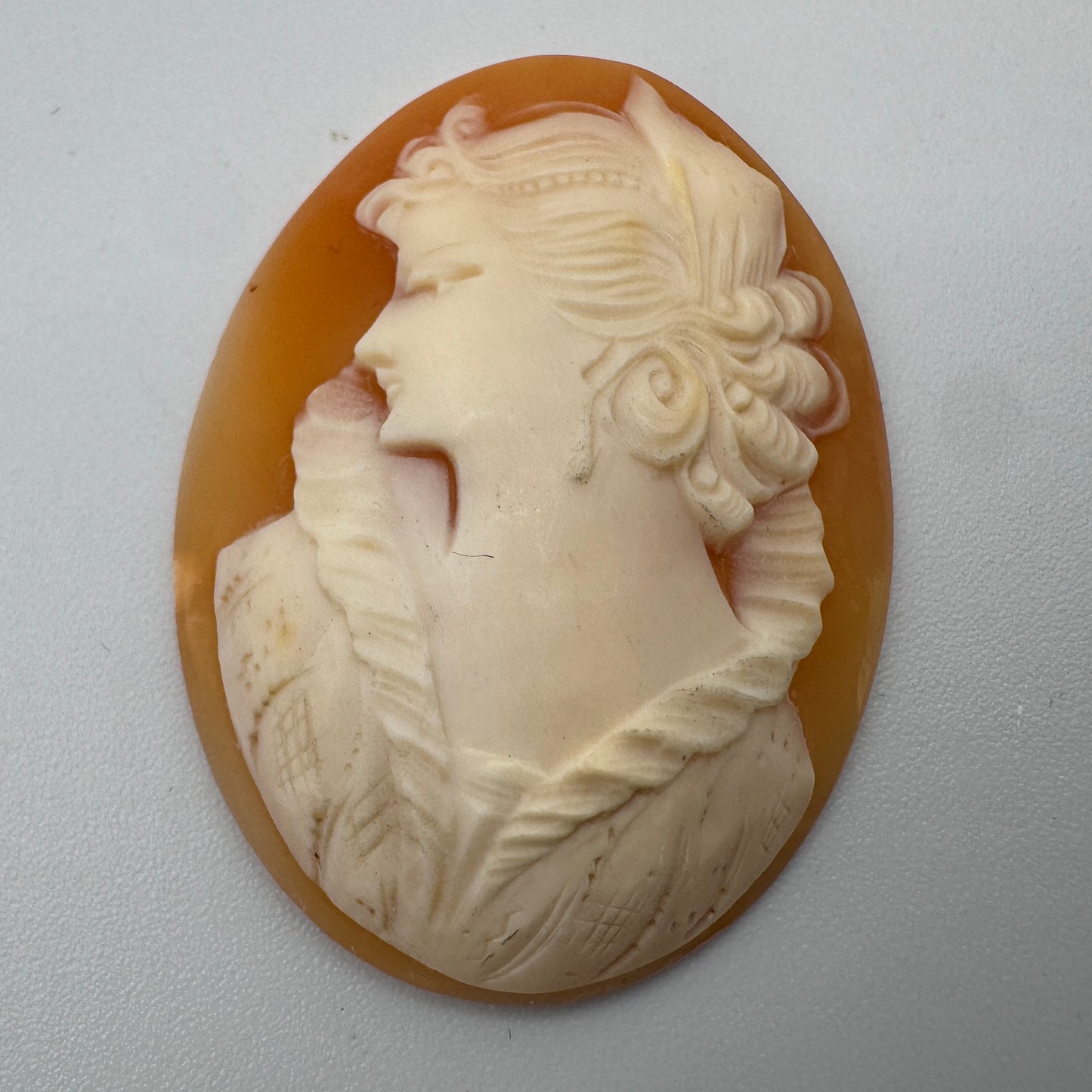 Joli Camée ancien - coquillage sculpté