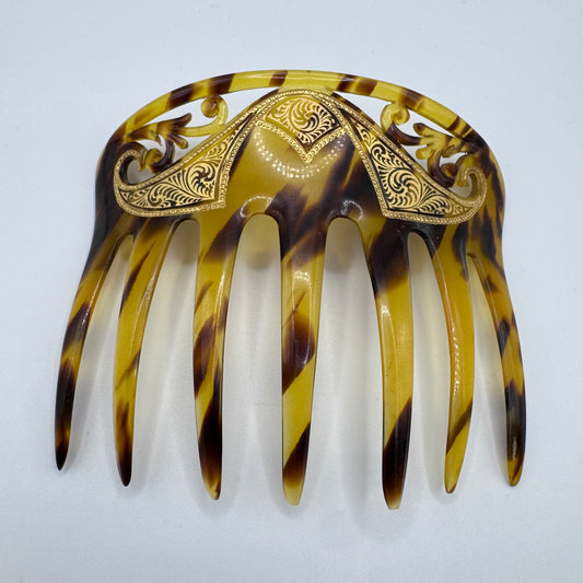 Peigne à cheveux art deco - celluloïd