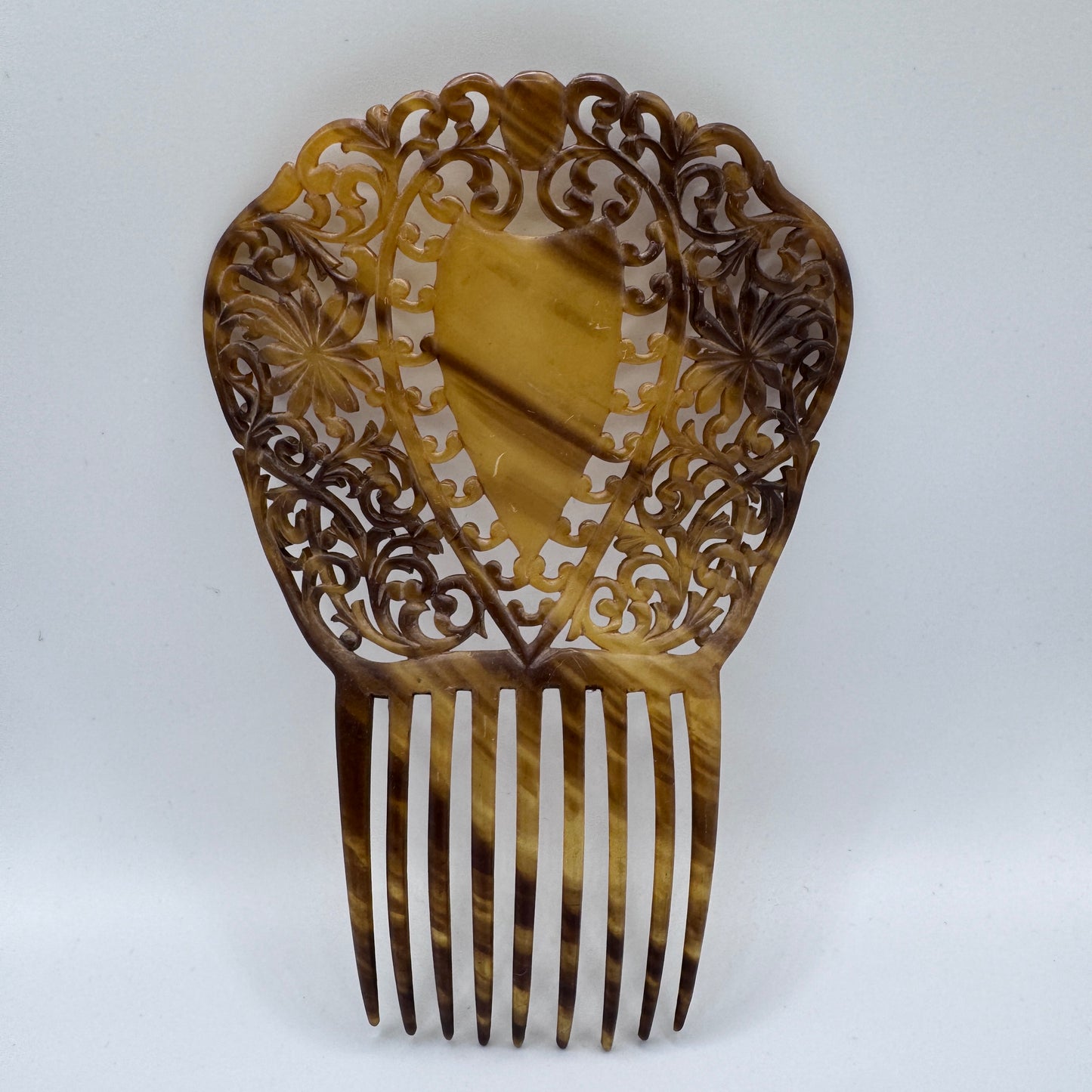 Peigne à cheveux art deco - celluloïd