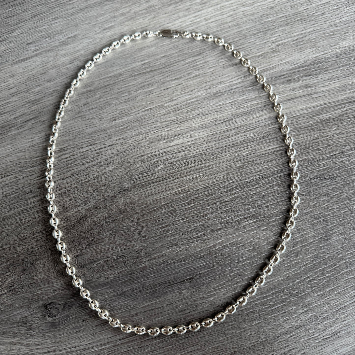 Collier en argent 925 - « grains de café »