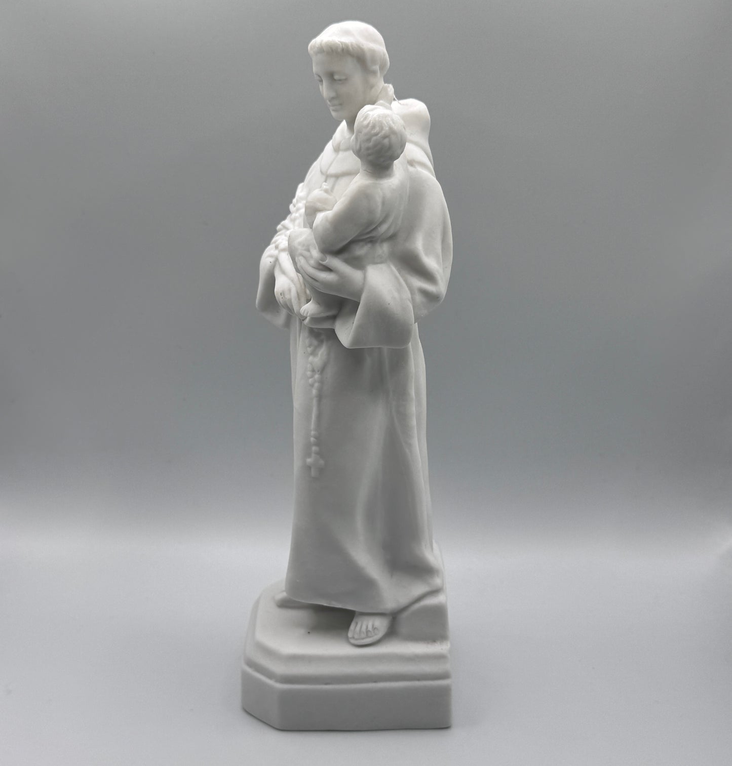 Sculpture religieuse ancienne en biscuit  - Saint-Antoine