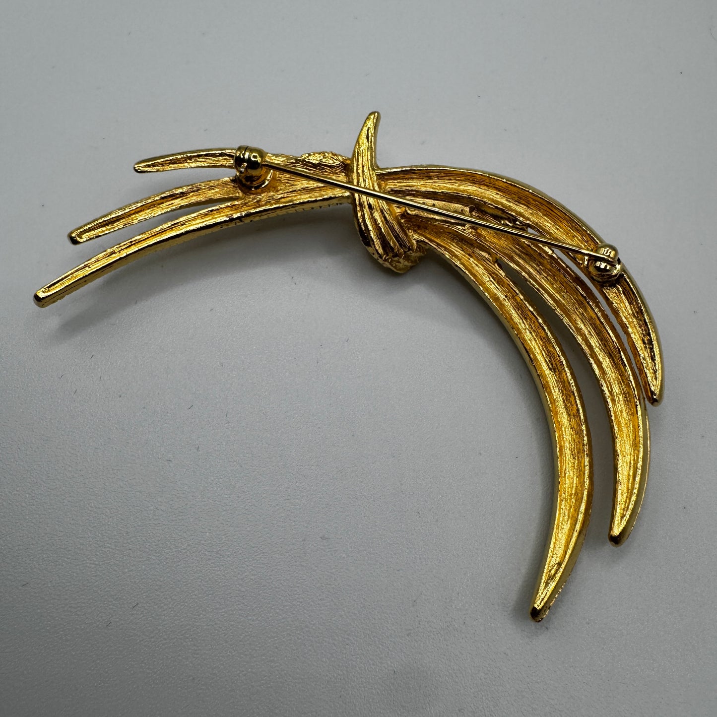 Broche créateur Vintage Monet - métal doré