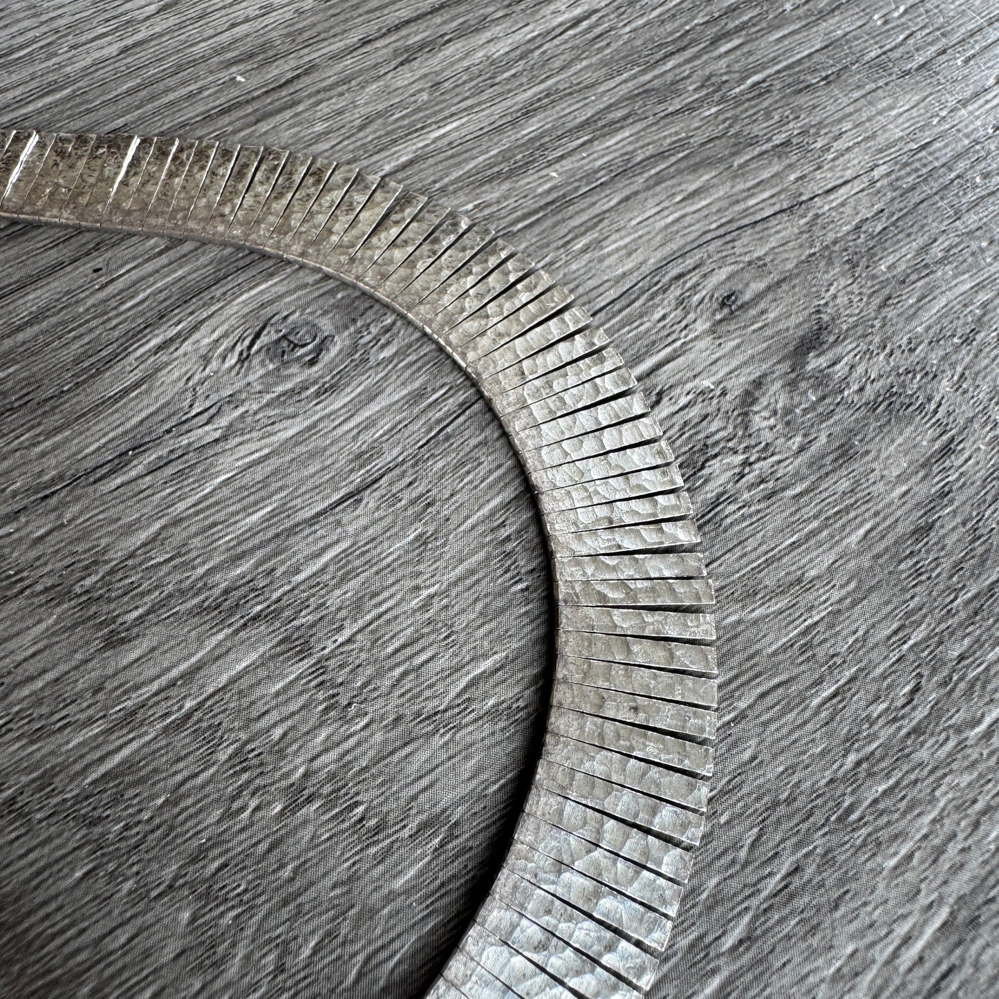 Collier maille plate égyptienne en argent 925