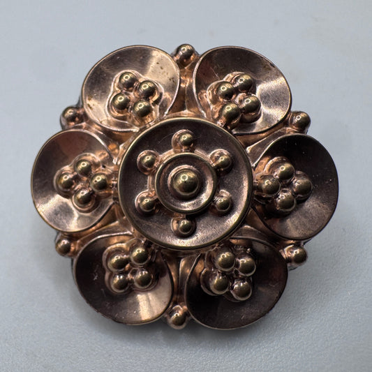 Broche ancienne en plaqué or