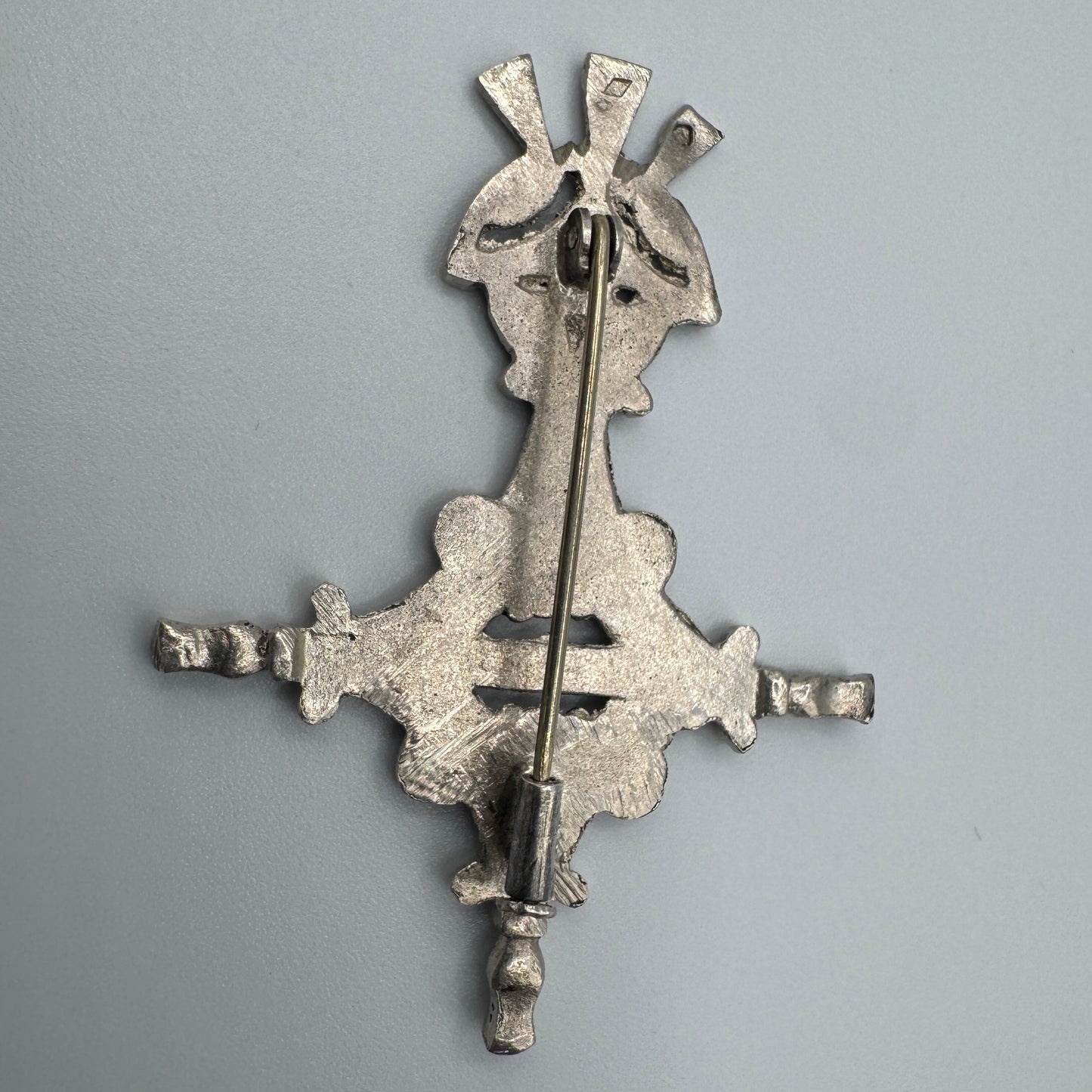 Broche ancienne « croix du désert » argent massif