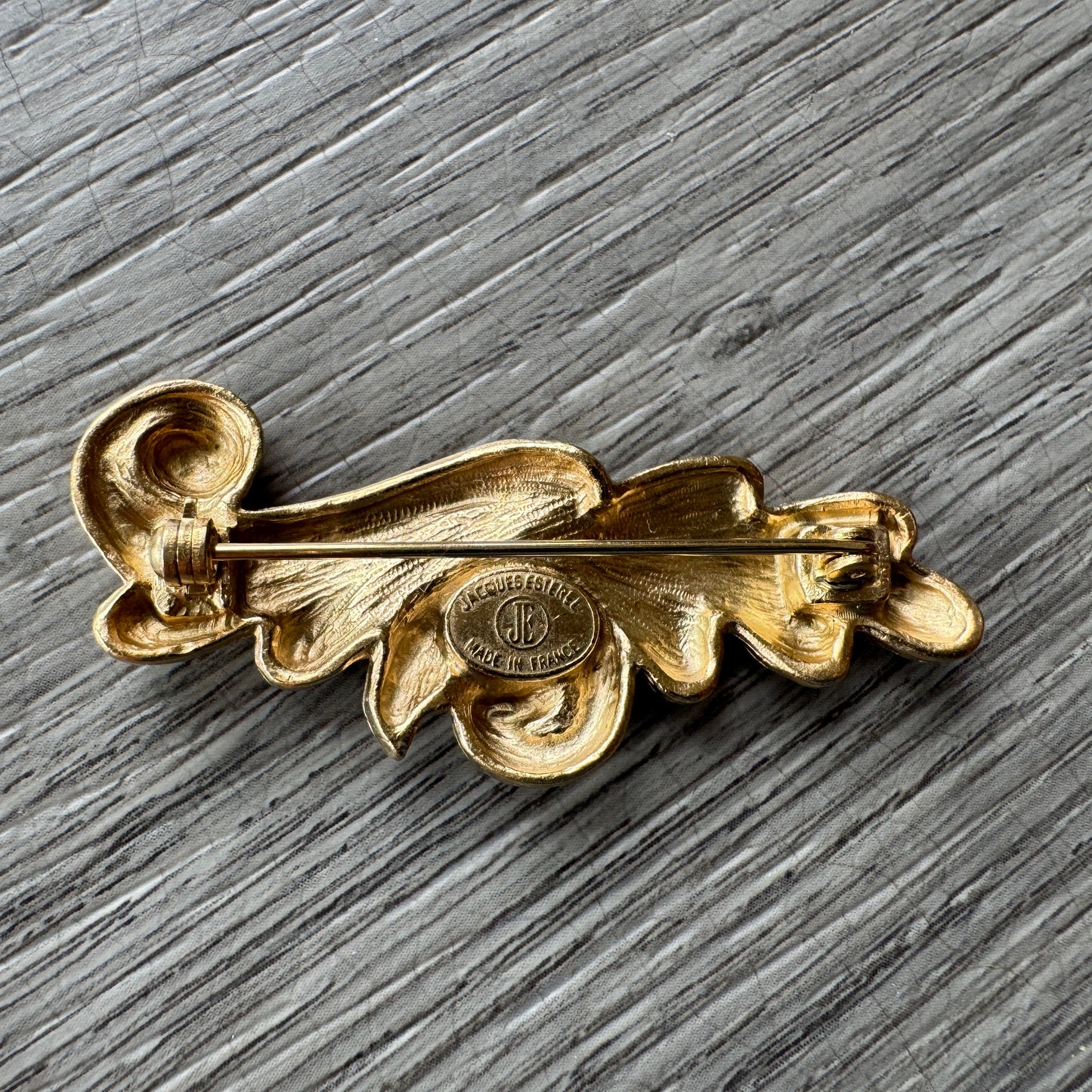 Broche créateur Vintage Jacques Esterel - plaqué or