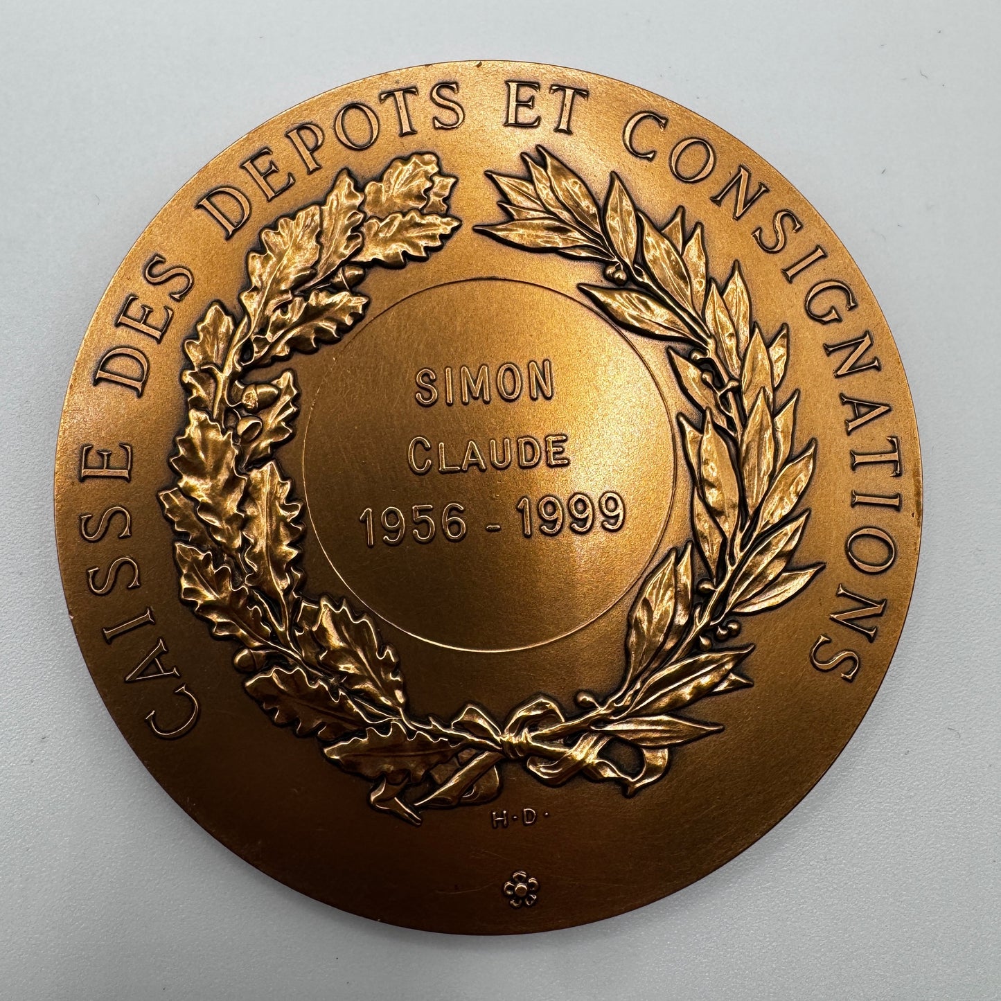 Médaille artistique en bronze « caisse des dépôts et consignations »