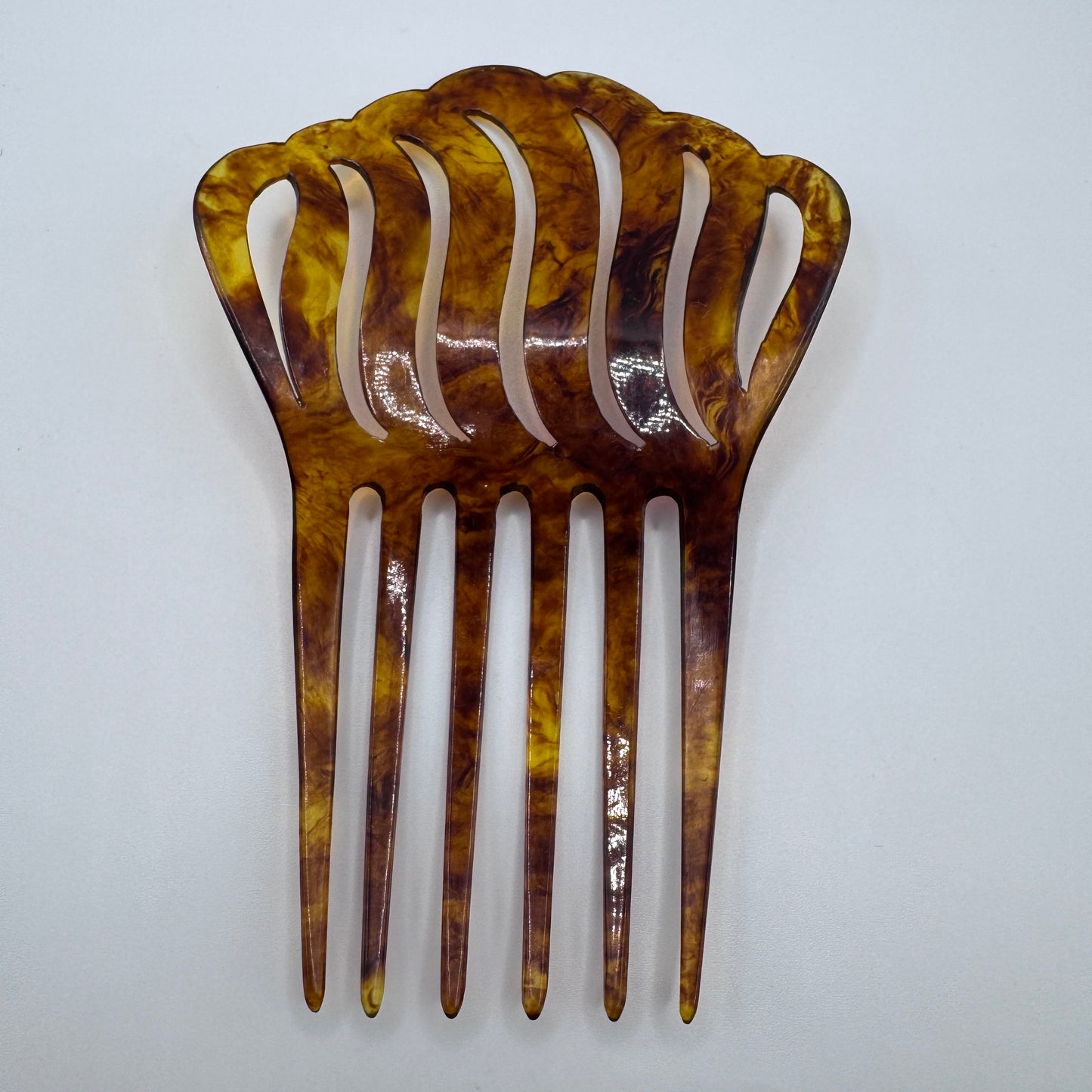 Peigne à cheveux art deco - celluloïd