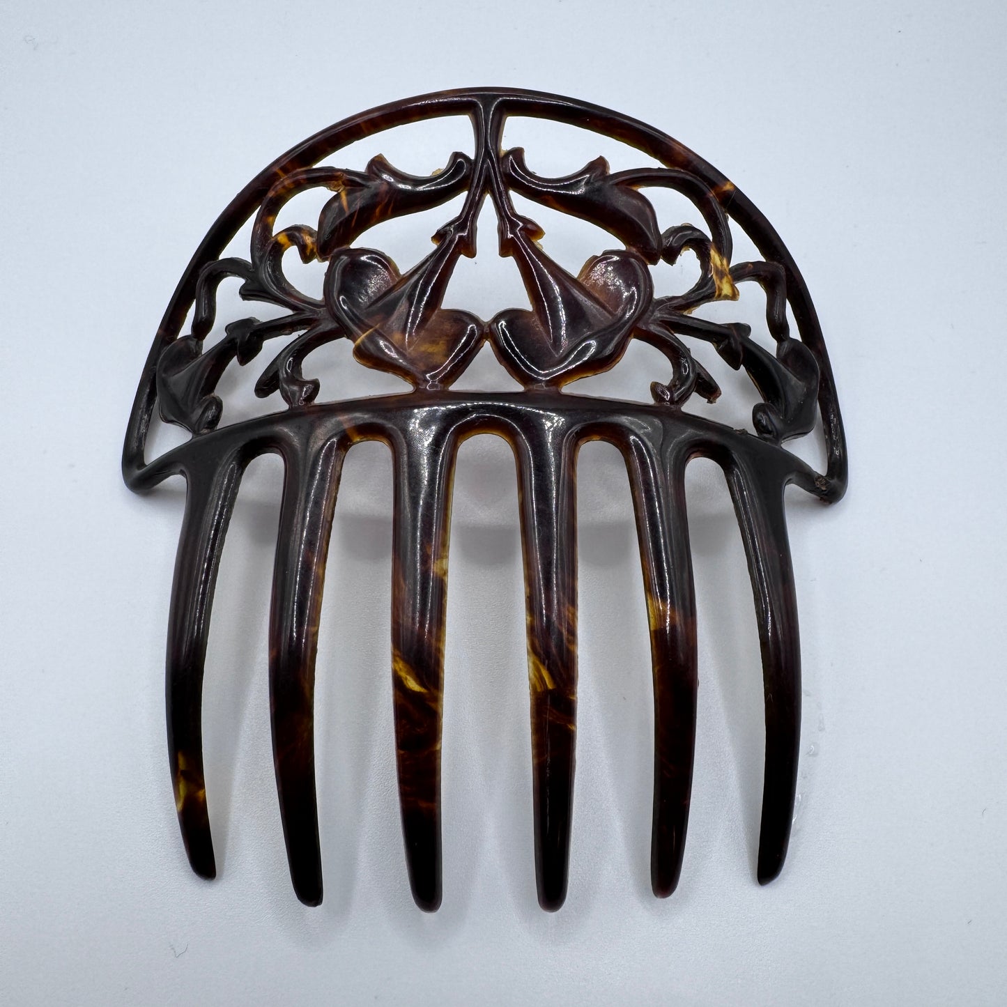 Peigne à cheveux art deco - celluloïd