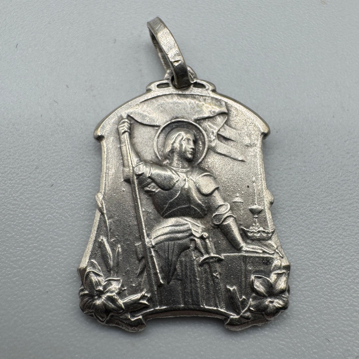 Superbe Médaille religieuse ancienne « Jeanne D’Arc »