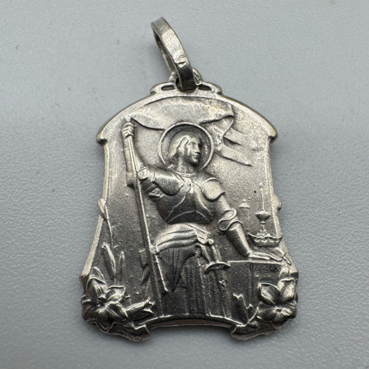 Superbe Médaille religieuse ancienne « Jeanne D’Arc »