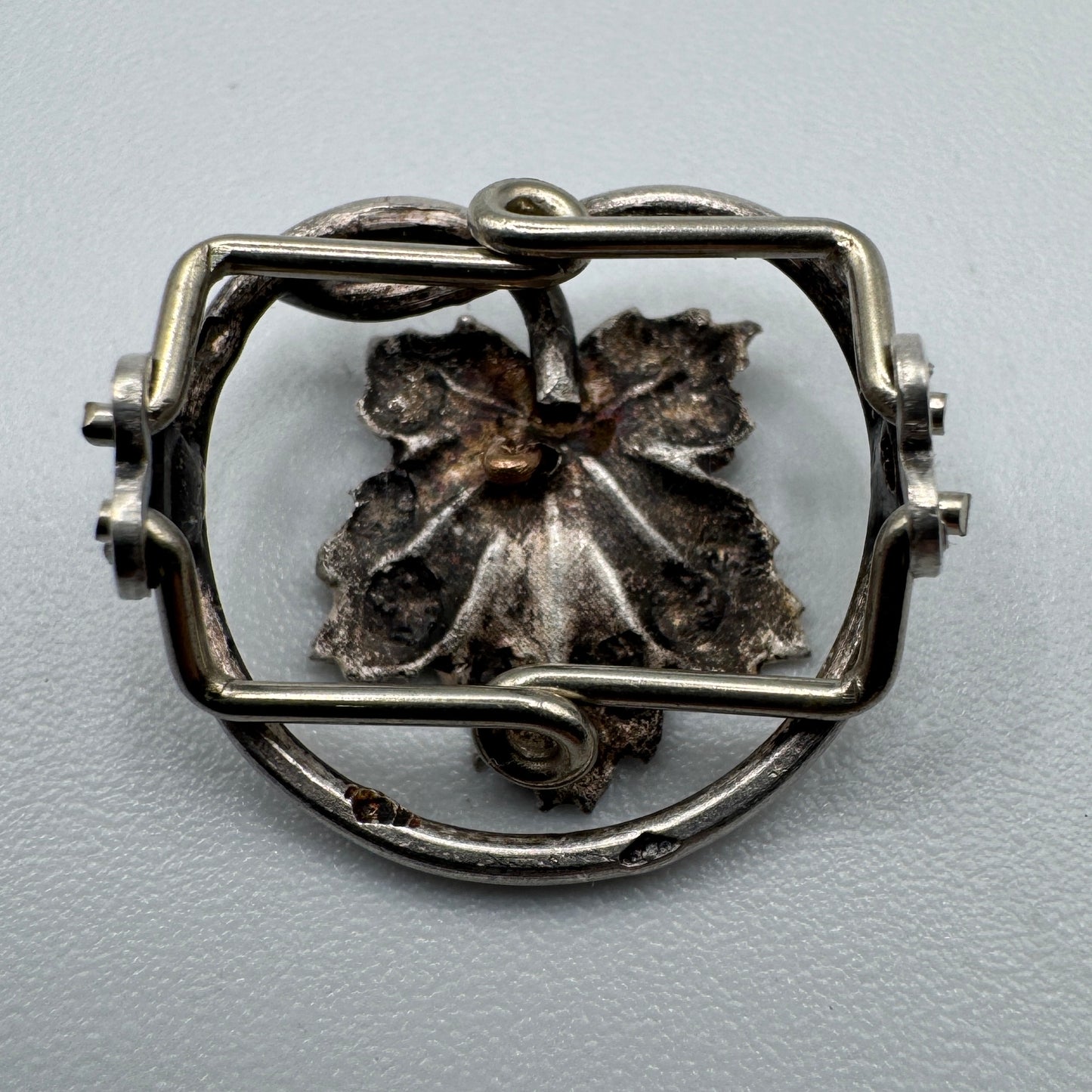 Passant de sautoir Art Nouveau - argent massif
