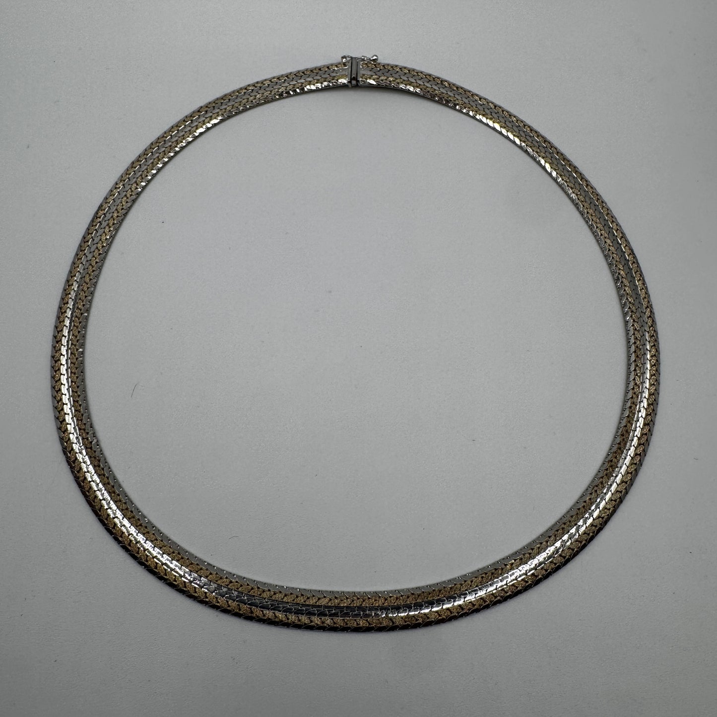 Collier Vintage maille serpent - argent 835/1000