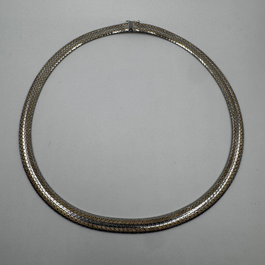 Collier Vintage maille serpent - argent 835/1000