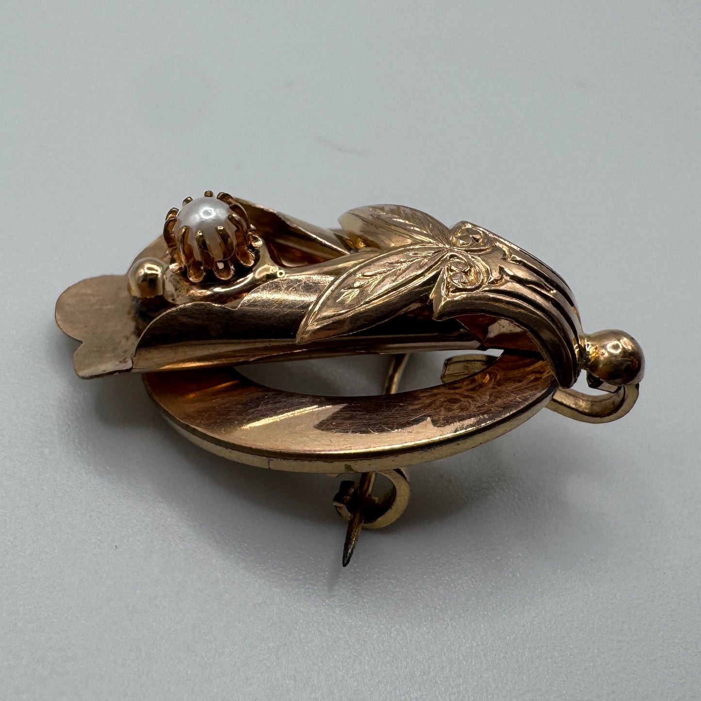 Broche ancienne vers 1900 - plaqué or