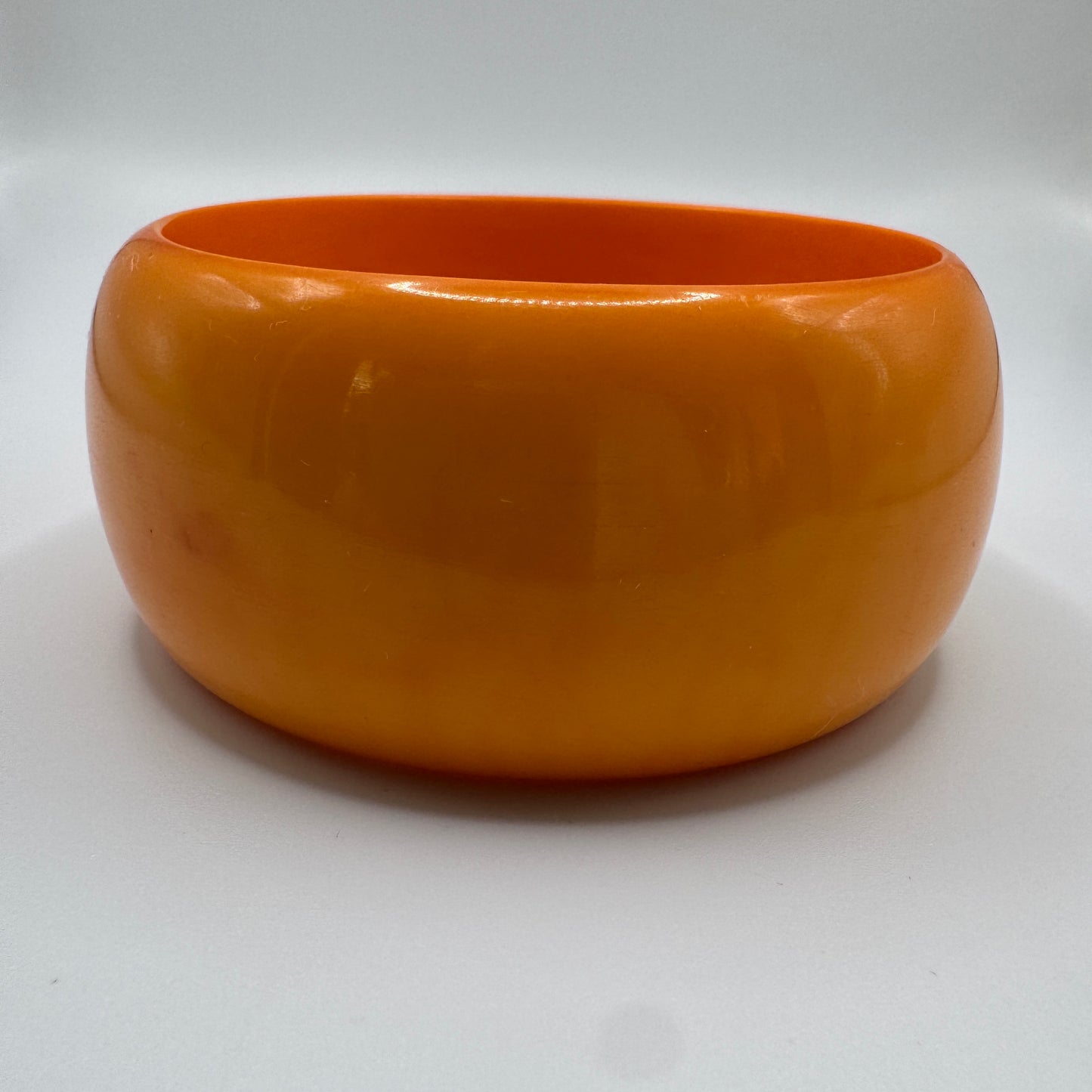 Bracelet vintage en Bakélite orange