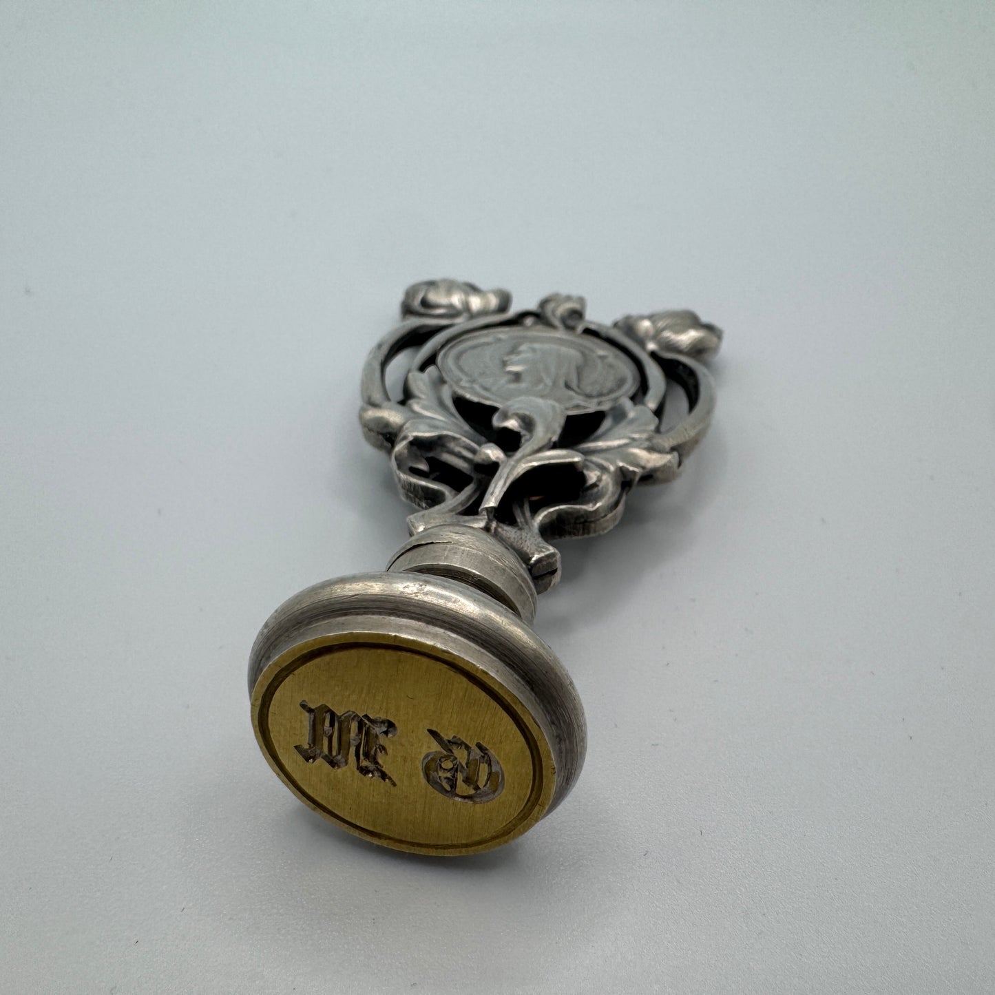 Cachet Sceau ancien Art Nouveau - « Jesus et Marie »