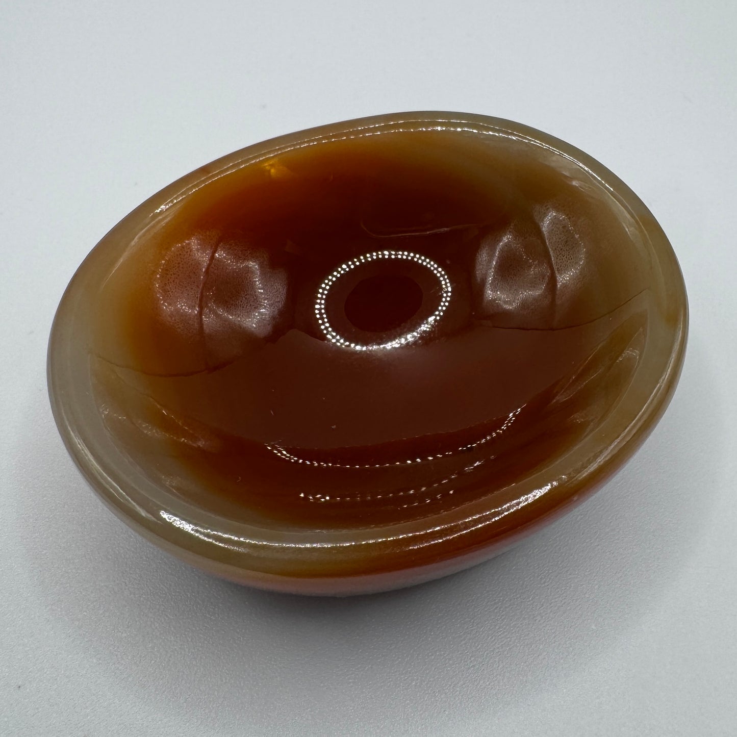 Sculpture ancienne en pierre cornaline - vide poche baguier