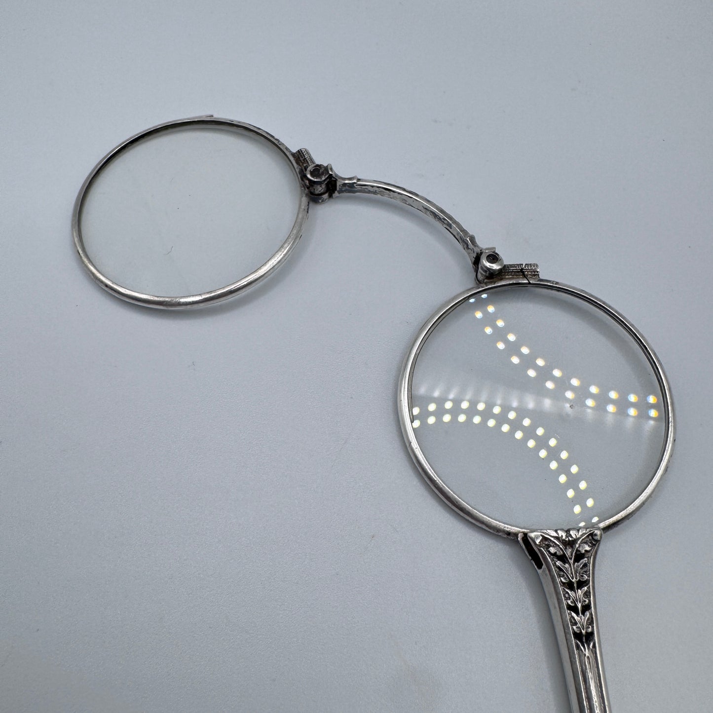 Superbe Paire de lorgnons anciens - argent massif