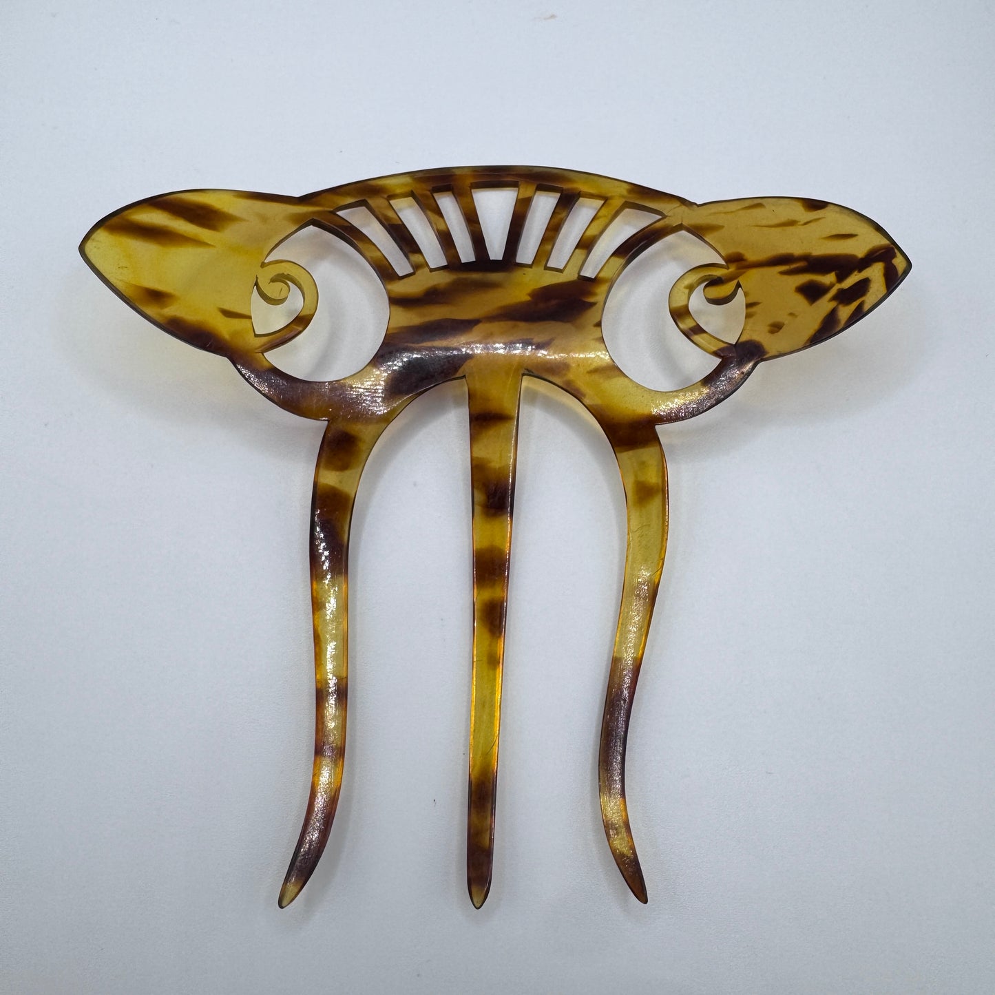 Peigne à cheveux art deco - celluloïd