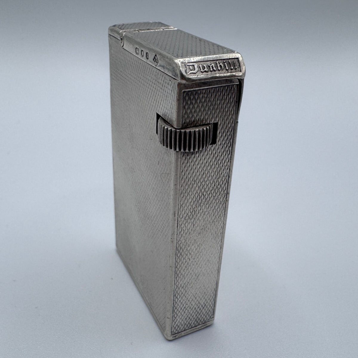 Rare briquet DUNHILL BROADBOY MK1 - argent massif