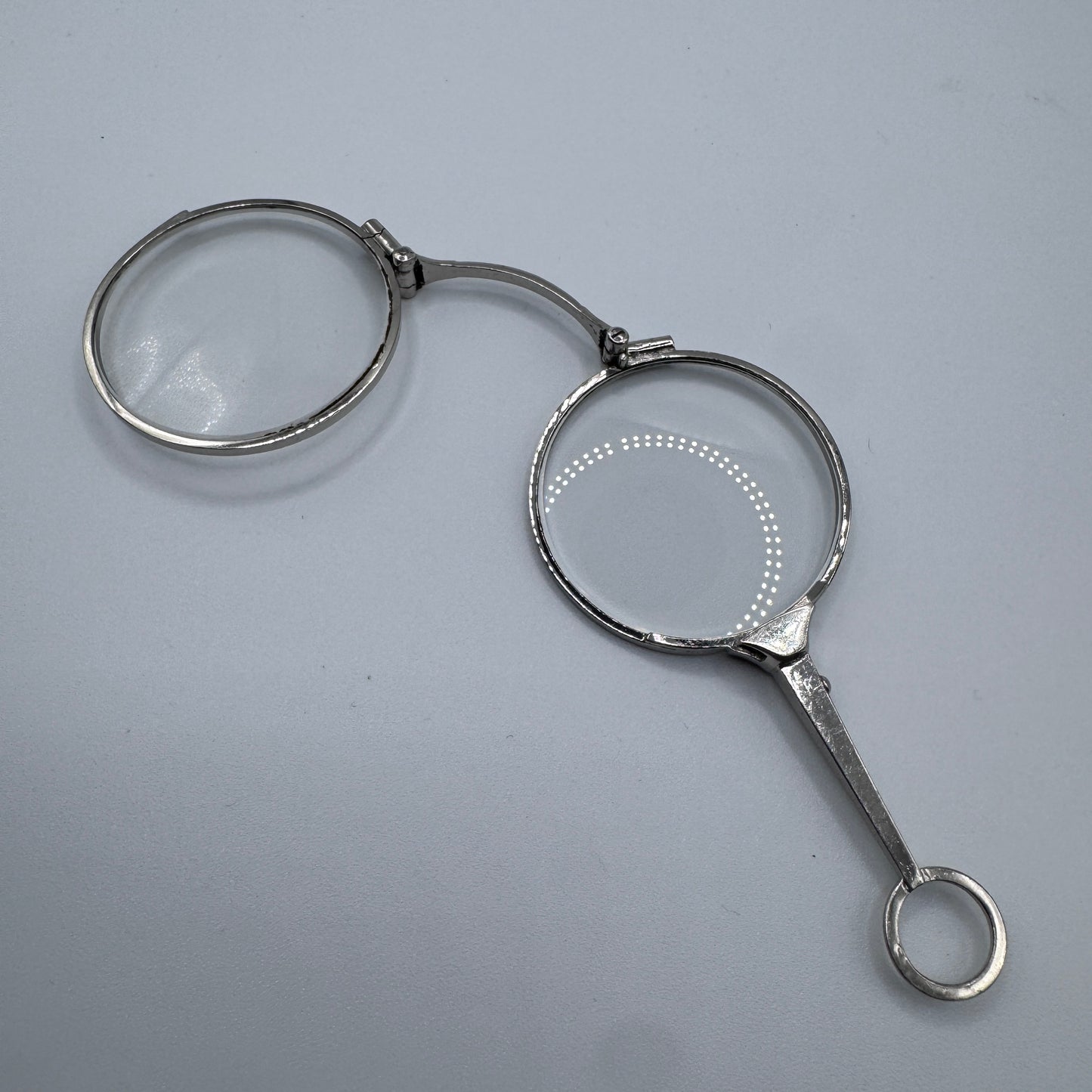 Paire de lorgnons anciens - argent massif