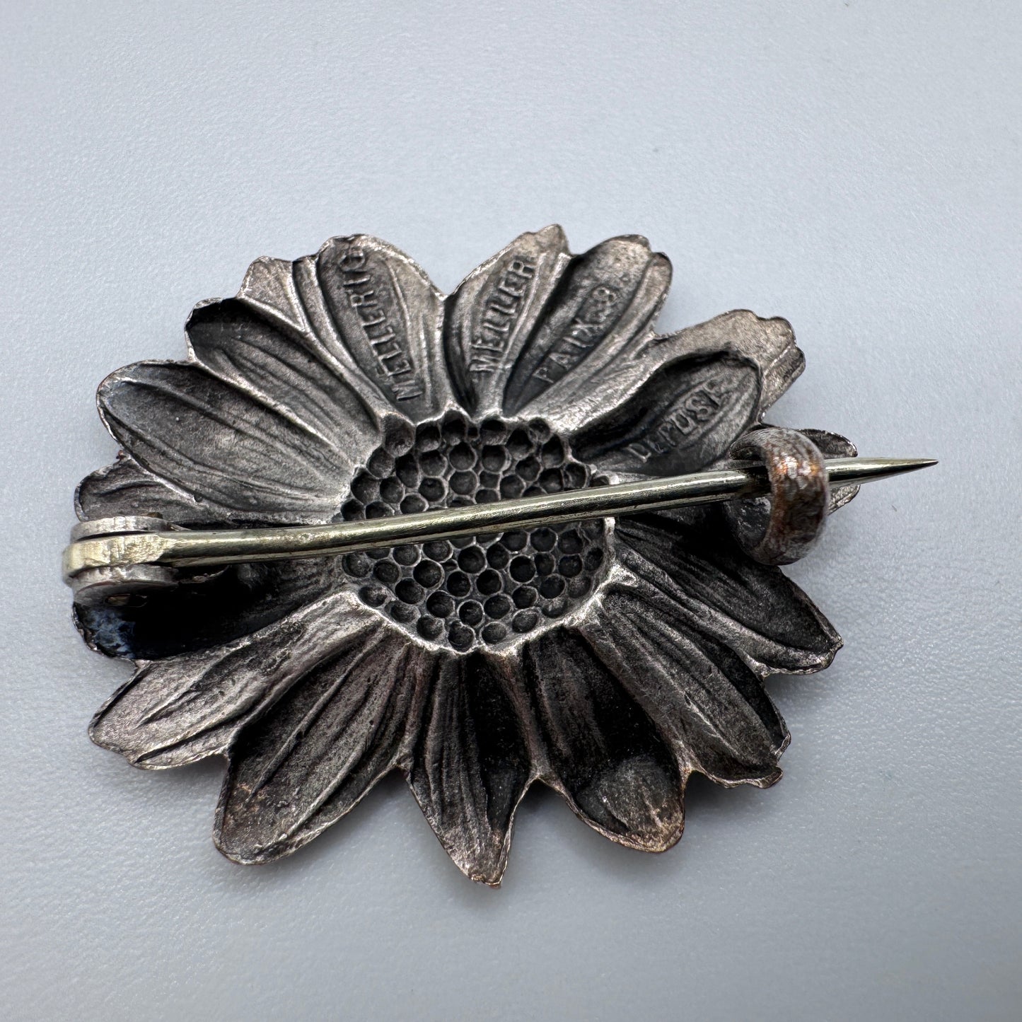 Broche Ancienne Mellerio « Marguerite » - Métal Argenté