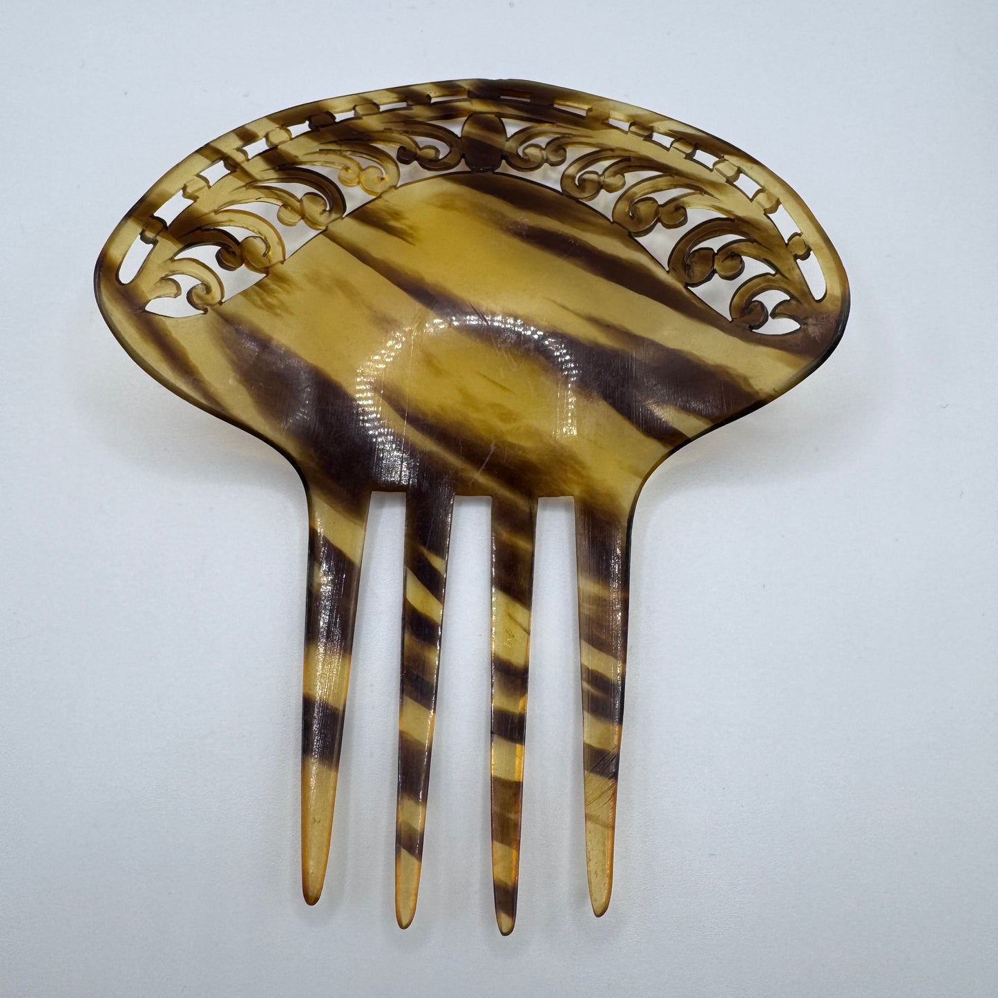 Peigne à cheveux art deco - celluloïd