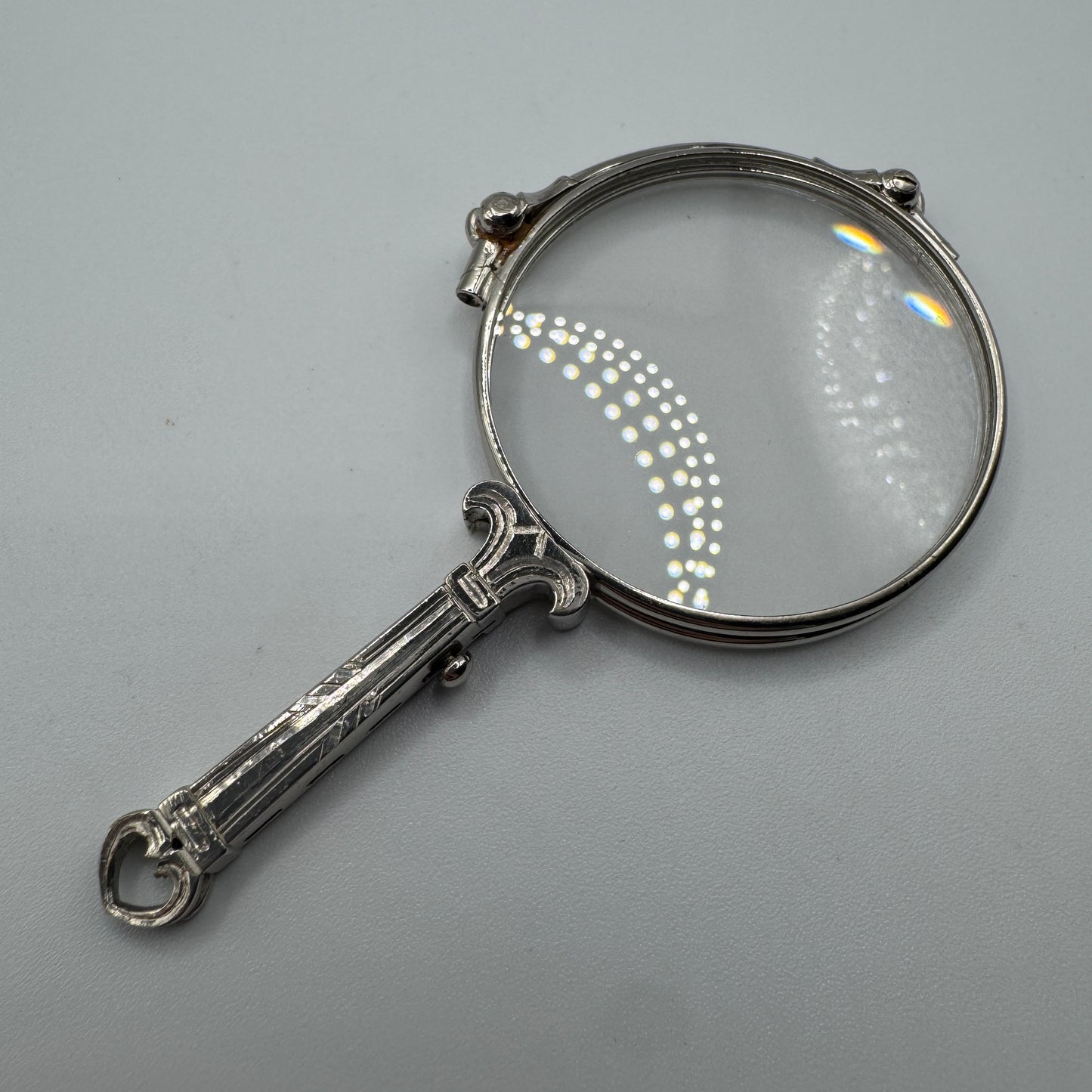 Paire de lorgnons anciens - argent massif