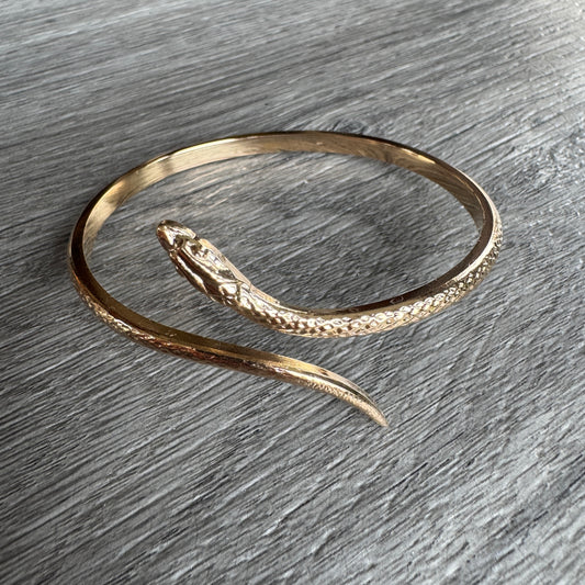 Bracelet « serpent » en plaqué or