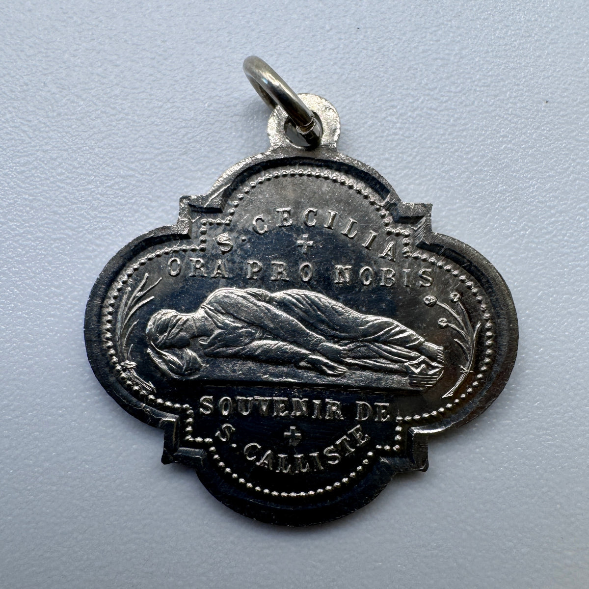 Medaille religieuse ancienne « Saint Calliste »