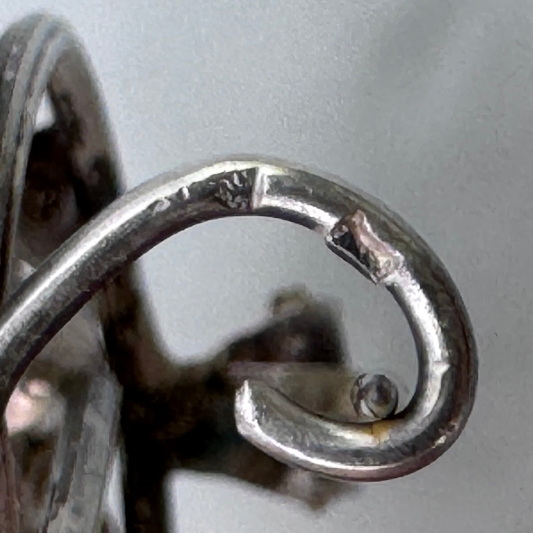 Broche ancienne Art Nouveau en en argent - vers 1900