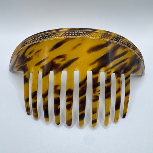 Peigne à cheveux art deco - celluloïd