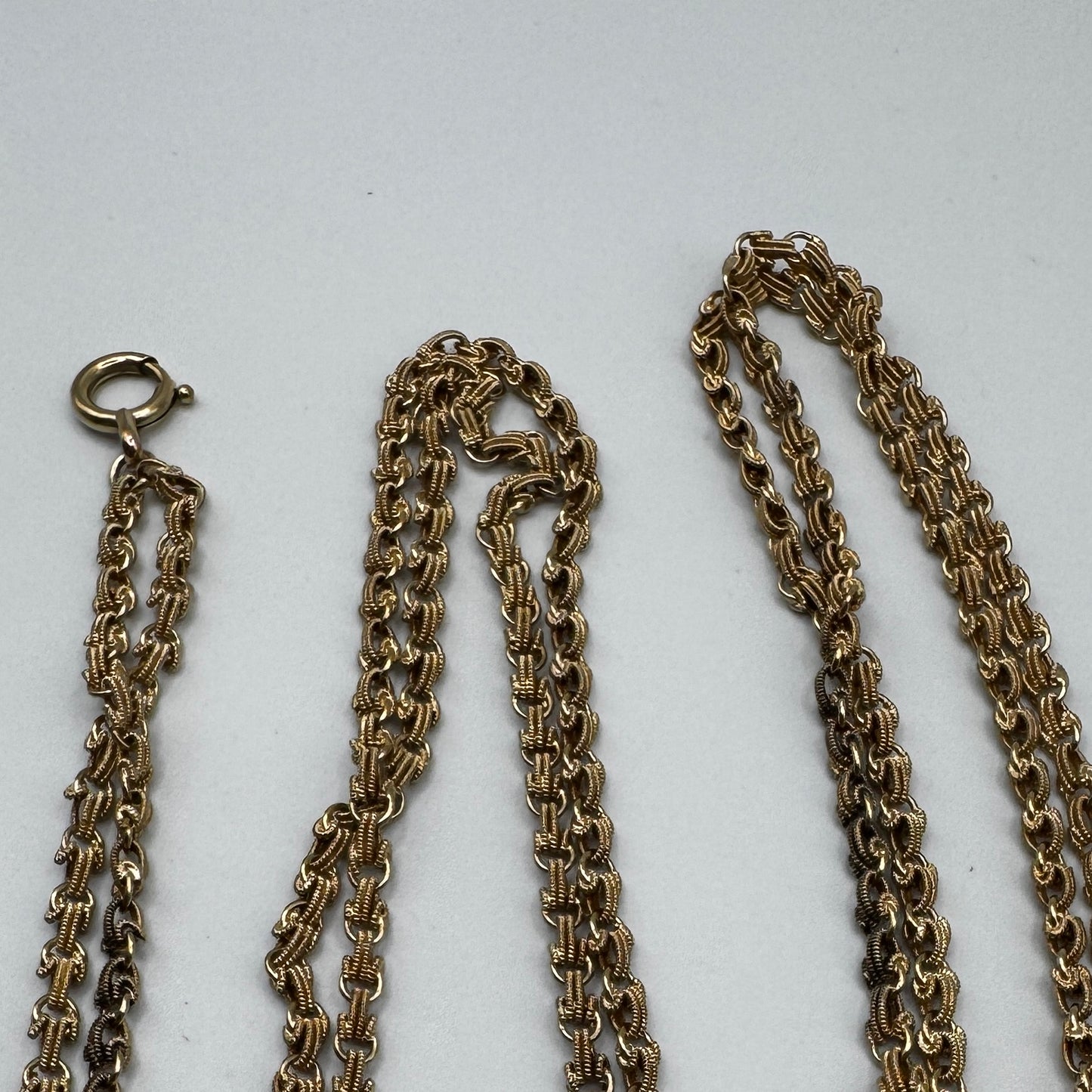 Superbe Sautoir ancien - Argent massif vermeil