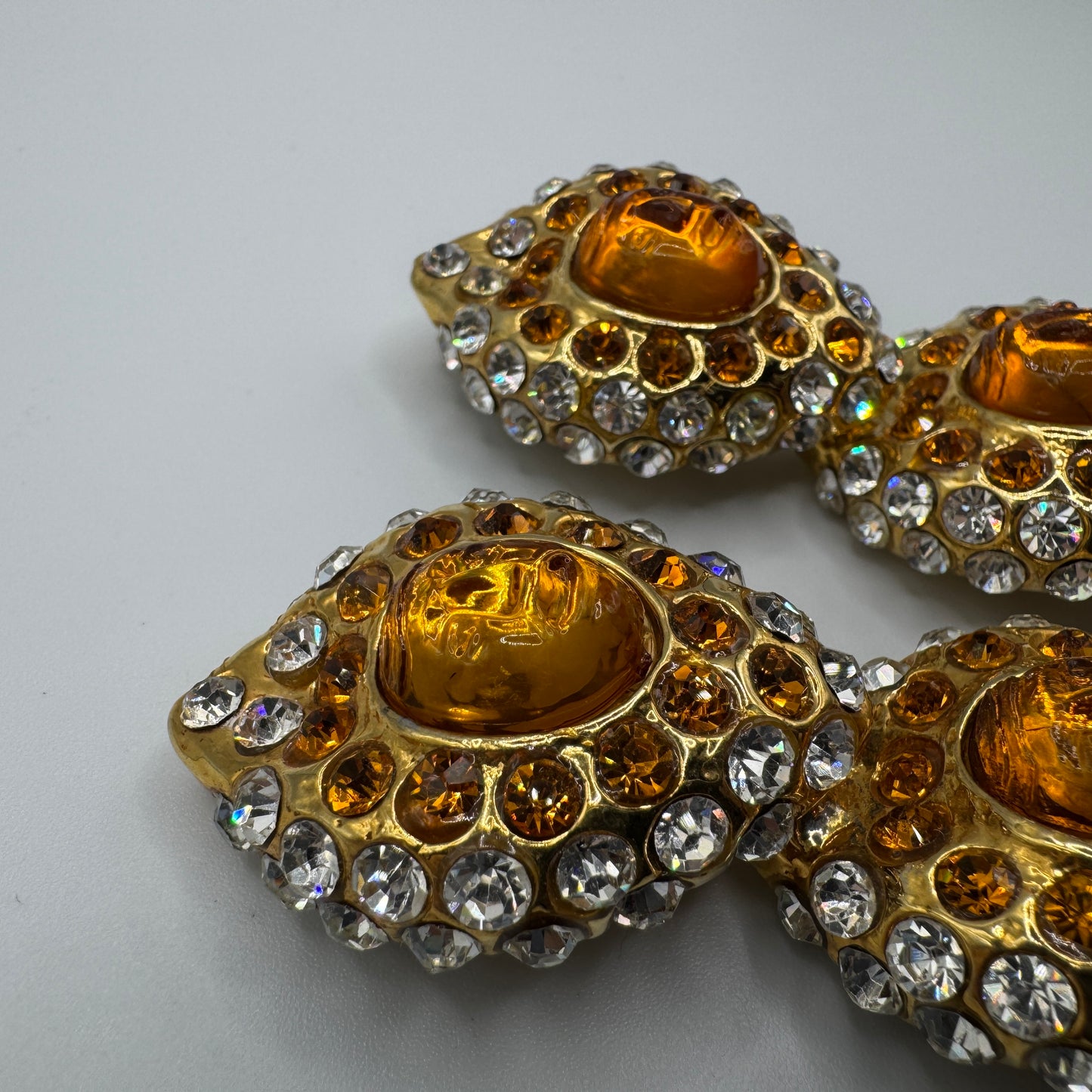 Over size Clips créateur ALEXIS LAHELLEC Paris 1980s - rare !